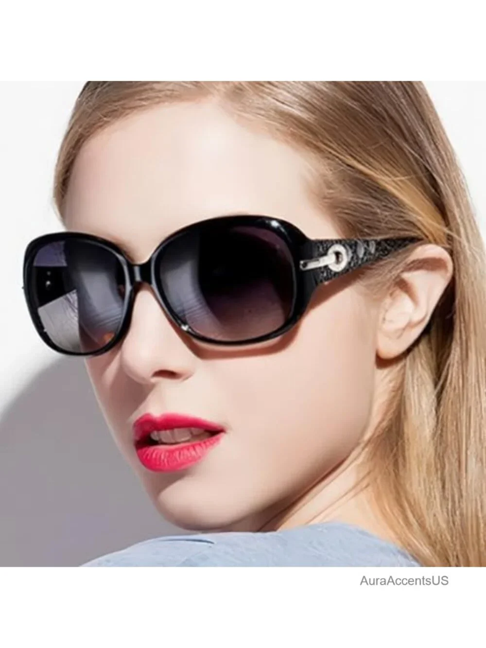Oversized Retro Oval Sunglasses UV400 Gradient Lens Full-Frame Unisex